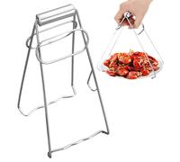 Steel Hot Bowl Clip, Stainless Steel Hot Plate Gripper Clips Kitchen Folding Hot Dish Lifter Tongs, Bowl Clip Hot Dish Gripper Clips, Plate Tong Anti-hot Clamp Gripper(Silver)(Silver)
