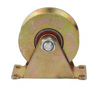 Steel Idler Pulley 80mm Smooth Rotation 50kg Safe(80mm) | 30mm diameter, dual ball bearings, smooth rotation, 1-8mm rope, 50kg safe load, galvanized steel