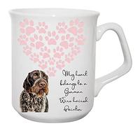 Steel Images German Wire Haired Pointer Mug My heart belongs