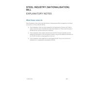 Steel Industry (Nationalisation) Bill Explanatory Notes (House of Lords) HLB 22-EN