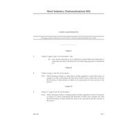Steel Industry (Nationalisation) Bill Lords amendments (House of Commons) HCB 128