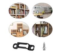 Steel Invisible Connectors Rustproof Steel Hinge Home Renovations Fastener for Wardrobe & Cupboard Assembly Without Tool Cabinet Stability Enhancer