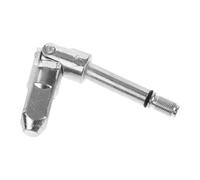 Steel Jack Direction Joint with 16mm Universal Head for Floor Jacks | Drop Shaft Design, Angle Adjustment Support, Tight-space Use, Garage Workshop Maintenance, Silver Finish