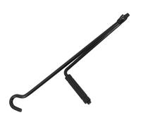 Steel Jack Handle Replacement with Crank Hook for Car Repairs | Black Foldable Tool, Lightweight Quick Operation, Labor-saving Design, Suitable for Construction Sites and Repairs