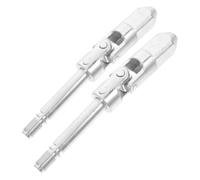 Steel Jack Universal Joint with Dual Pump Venting Head Oil Seal | Dustproof Spare Part, Silver Finish, for Hydraulic Bottle Systems, Suitable for DIY Enthusiasts and Professionals