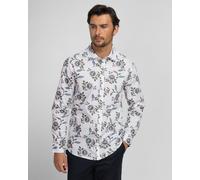 Steel & Jelly Astbury - Floral Print Long Sleeve Shirt - White - M