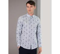 Steel & Jelly Limited Edition Mini Arrow Floral Print Long Sleeve Shirt - Navy - M