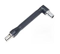 Steel L-Type Hex Screwdriver Bit Set with Double-End 90° Handle and 6.35 mm Wrench - Compact Hand Tool for Home Workshop, Electronics, and General Maintenance (1pc Magnetic)