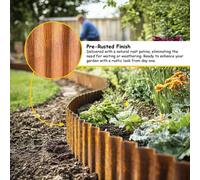 Steel Lawn Edging Roll Galvanised Flexible Metal Border For Garden Paths