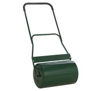 OUTSUNNY 40L Lawn Roller Grass Ground Garden Push Tow Landscaping Sod in Green Outsunny Green