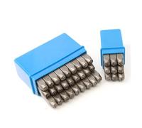 Steel Letter Mould, Letter Number Stamp Set Alphanumeric Alloy 3,4,5,6,8,10mm Leather Embossing Die Punch(5mm Numbers (0-9))