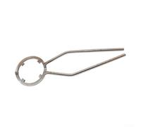 Steel Lid Opener Wrench for 20L 25L Water Bucket Drum, 32 x 9.2cm Open End Wrench, Rust-Proof and Fastening Tool for Home(Silver)