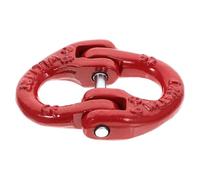 Steel Lifting Chain Connector Link 1.12t Red Safety Attachment