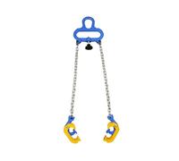 Steel Lifting Chain Sling,2 Hooks Drum Lifter,Crane Forklift Top Hook Drum Lift 1 Tonne,for Secure Transport and Handling(Style 3)