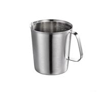 Steel Liquid Measure 2000ml Ounce ML Marks(1000ML) | for heavy-duty stainless, long-lasting use, 700ml size, smooth edges, replaces plastic glass alternatives