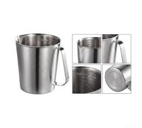 Steel Liquid Measure 2000ml Ounce ML Marks(2000ML) | for heavy-duty stainless, long-lasting use, 700ml size, smooth edges, replaces plastic glass alternatives