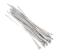 Steel Locking Ties 100Pcs Stainless Steel Cable Tie Set Self Locking Cable Ties for Garden Farm Cable Pipeline for Machinery, Vehicles, Farms, Cables, Pipesas Well As Outdoor