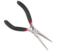 Steel Long Nose Pliers Pliers Tool Long Needle Nose Pliers Watch Jewelry Repair for Repair Handmade Handicraft Tool, Black
