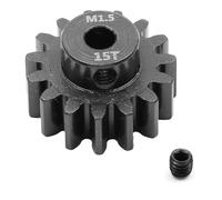 Steel M1.5 12T-18T Motor Gear Pinion Gear RC Upgraded Parts for TRAXXAS ARRMA LOSI RC Car (15T)