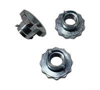 Steel M16x1.5 Drive Shaft Nuts 2-Pack Silver Finish