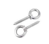 Steel male thread lifting ring eye bolts, 304 Stainless Steel Self-Tapping Self-Drilling Threaded Lifting Eye Bolts For Wood M4-M12(M6x16mm)