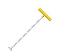 Steel Manhole Hook Tool, T Shape, Drain Cover Grates Pry Bar, 8mm/10mm, Heavy Duty Single Hook, For Covers, Storm Drains, Septic Tank Lids(38 * 15 * 1cm)