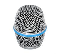 Steel Microphone Grille Replacement Head With Foam Windscreen For Beta58a Dynamic Mics Silver Gold Red Black Four Pack Protective Mesh(87A)