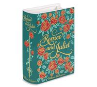 STEEL MILL AND CO. Original Large Book-Shaped Decorative Vase, Ceramic, Cute Bookshelf Decor, Unique Vase for Book Lovers, Romeo and Juliet