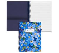 Steel Mill & Co 8.25 x 6.25 Spiral Notebook with 160 Pages, Forget Me Nots