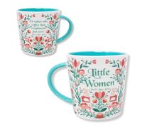 Steel Mill & Co Book Lovers Mug, Cute Coffee/Tea Ceramic Mug with Handle for Book Club, 14 oz Reading Themed Coffee Cup (Little Women)