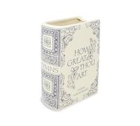 Steel Mill & Co. Ceramic Faith Book-Shaped Vase, Hymnal