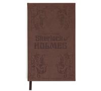 Steel Mill & Co Classic Literature Journal, 8.25" x 5.25", Vegan Leather Notebook with Debossing Cover and Lined Pages (Sherlock Holmes)