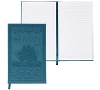 Steel Mill & Co Classic Literature Journal, 8.25" x 5.25", Vegan Leather Notebook with Embossed Cover, Ribbon Bookmark, and Lined Pages, The Odyssey