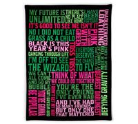 Steel Mill & Co. Cozy Fleece Throw Blanket, Wicked Word Cloud
