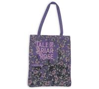 Steel Mill & Co Cute Canvas Tote Bag for Book Lovers, Bookish Reusable/Foldable Bag for Work/Groceries (Briar Rose)
