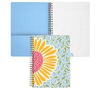 Steel Mill & Co. Cute Floral Small Spiral Notebook, Sunflower