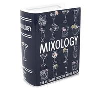 Steel Mill & Co Original Book-Shaped Decorative Vase, Ceramic Vases for Home Decor, Cute Bookshelf Decor, Unique Vase for Book Lovers (Small - Mixology)