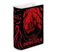 Steel Mill & Co Original Large Book-Shaped Decorative Vase, Ceramic Vases for Fall Home Decor, Cute Halloween Bookshelf Decor, Unique Vase for Book Lovers, Dracula