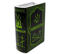 Steel Mill & Co Original Large Book-Shaped Decorative Vase, Ceramic Vases for Halloween Home Decor, Gothic Bookshelf Decor, Unique Vase for Book Lovers (Frankenstein)