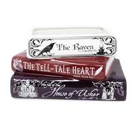 Steel Mill & Co Original Small Decorative Book Shape Planter, Ceramic Planter for Halloween, Home Decor, Gothic Bookshelf Decor, Unique Planter for Book Lovers (Edgar Allan