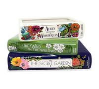 Steel Mill & Co Original Small Decorative Book Shape Planter, Ceramic Planter for Home Decoration, Cute Bookshelf Accent, Unique Planter for Book Lovers, Alice/Wind in