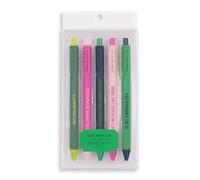 Steel Mill & Co Wicked Gel Pen Set, Cute Journaling Pens for Book Lovers/Librarians/School, Bookish Writing Pens, Assorted