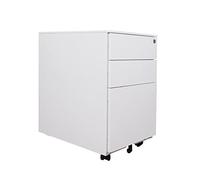 Steel Mobile File Cabinet with Lock for Home Office Small Under Desk Storage Solution Secure Document nizer Compact Filing Drawer Unit