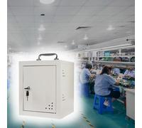 Steel Mobile Phone Safe - Wall-Mounted Storage Cabinet with 12 Slots and Handle, Perfect for Employee Phone Security, Rectangular Lockbox for Office Use