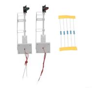 Steel Model Railway Signal Light HO OO Gauge | Compact dwarf design, perfect for tight spaces, adds depth to dioramas, scenic decoration essential