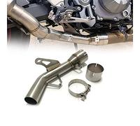Steel Motorcycle Exhaust 51mm Modified Motobike Link Pipe Tube Connector For Kawasaki Z900 Decat 2017 2018 2019 2020 2021 2022