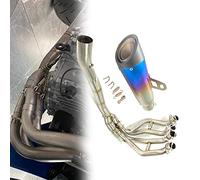 Steel Motorcycle Muffler Motobike Exhaust Front Link Pipe For Kawasaki ZX25R ZX-25R System 2020 2021 2022