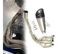 Steel Motorcycle Muffler Motobike Exhaust Front Link Pipe For Kawasaki ZX25R ZX-25R System 2020 2021 2022