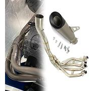 Steel Motorcycle Muffler Motobike Exhaust Front Link Pipe For Kawasaki ZX25R ZX-25R System 2020 2021 2022
