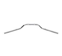 【 】 Steel Motorcycle Tracker Handlebar 22mm Black Steel Zero Drag Bar Style Cafe Racer Bike (Chrome) 【Christmas Gifts, New Year's Gifts】